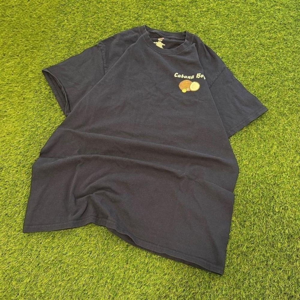 Navy Cabana bay summer shirt large